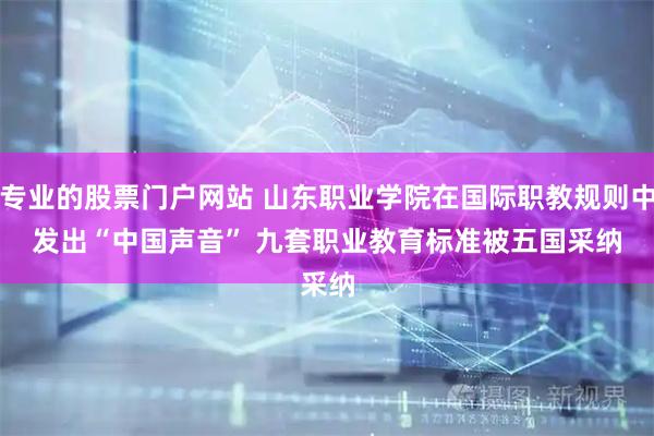 专业的股票门户网站 山东职业学院在国际职教规则中发出“中国声音” 九套职业教育标准被五国采纳